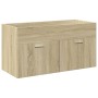 Mueble de baño con lavabo integrado roble Sonoma de , Muebles de baño - Ref: Foro24-3324985, Precio: 221,36 €, Descuento: %