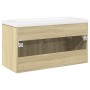 Mueble de baño con lavabo integrado roble Sonoma de , Muebles de baño - Ref: Foro24-3324985, Precio: 221,36 €, Descuento: %