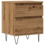 Mesita de noche madera de ingeniería roble artisian 40x35x50 cm by , Nightstands - Ref: Foro24-857418, Price: 48,82 €, Discou...
