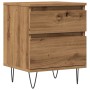 Mesita de noche madera de ingeniería roble artisian 40x35x50 cm de , Mesitas de noche - Ref: Foro24-857418, Precio: 50,44 €, ...
