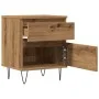 Mesita de noche madera de ingeniería roble artisian 40x35x50 cm by , Nightstands - Ref: Foro24-857418, Price: 48,82 €, Discou...
