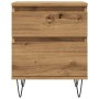 Mesita de noche madera de ingeniería roble artisian 40x35x50 cm de , Mesitas de noche - Ref: Foro24-857418, Precio: 50,44 €, ...