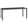 Mesa de comedor para jardín ratán sintético gris 180x70x73 cm de vidaXL, Mesas de jardín - Ref: Foro24-315119, Precio: 150,16...