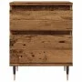 Mesitas de noche 2 uds madera ingeniería envejecida 40x35x50 cm by , Nightstands - Ref: Foro24-857397, Price: 83,49 €, Discou...