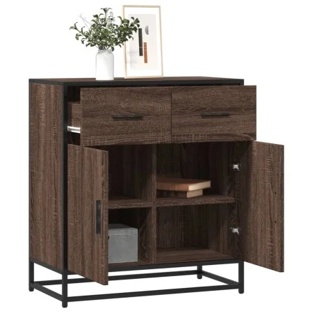 Aparador madera ingeniería roble marrón 68x35x76 cm de , Aparadores - Ref: Foro24-848983, Precio: 84,85 €, Descuento: %