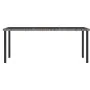 Mesa de comedor para jardín ratán sintético gris 180x70x73 cm de vidaXL, Mesas de jardín - Ref: Foro24-315119, Precio: 150,16...