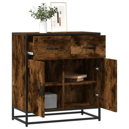 Aparador madera ingeniería roble ahumado 68x35x76 cm de , Aparadores - Ref: Foro24-848981, Precio: 82,26 €, Descuento: %