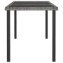 Mesa de comedor para jardín ratán sintético gris 180x70x73 cm de vidaXL, Mesas de jardín - Ref: Foro24-315119, Precio: 150,16...