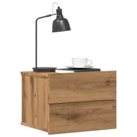 Mesitas de noche de pared 2 uds color roble artisan 40x32x30 cm de , Mesitas de noche - Ref: Foro24-855947, Precio: 94,59 €, ...