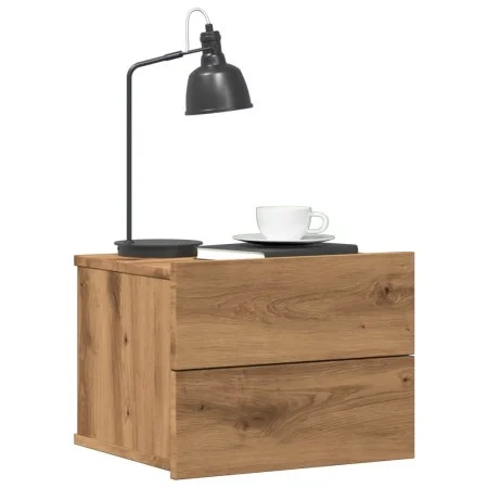 Mesitas de noche de pared 2 uds color roble artisan 40x32x30 cm von , Nachttische - Ref: Foro24-855947, Preis: 94,59 €, Rabat...