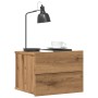 Mesitas de noche de pared 2 uds color roble artisan 40x32x30 cm de , Mesitas de noche - Ref: Foro24-855947, Precio: 100,42 €,...