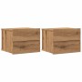 Mesitas de noche de pared 2 uds color roble artisan 40x32x30 cm de , Mesitas de noche - Ref: Foro24-855947, Precio: 100,42 €,...