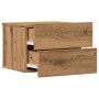 Mesitas de noche de pared 2 uds color roble artisan 40x32x30 cm de , Mesitas de noche - Ref: Foro24-855947, Precio: 100,42 €,...