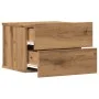 Mesitas de noche de pared 2 uds color roble artisan 40x32x30 cm von , Nachttische - Ref: Foro24-855947, Preis: 94,59 €, Rabat...