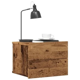 Mesitas de noche de pared 2 uds madera envejecida 40x32x30 cm de , Mesitas de noche - Ref: Foro24-855945, Precio: 73,60 €, De...