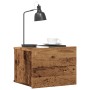Mesitas de noche de pared 2 uds madera envejecida 40x32x30 cm de , Mesitas de noche - Ref: Foro24-855945, Precio: 74,78 €, De...