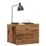 Mesitas de noche de pared 2 uds madera envejecida 40x32x30 cm de , Mesitas de noche - Ref: Foro24-855945, Precio: 73,60 €, De...
