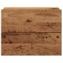 Mesitas de noche de pared 2 uds madera envejecida 40x32x30 cm de , Mesitas de noche - Ref: Foro24-855945, Precio: 73,60 €, De...