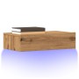 Mueble de TV con luces LED roble artisan 60x35x15,5 cm de , Muebles TV - Ref: Foro24-856345, Precio: 41,52 €, Descuento: %