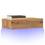 Mueble de TV con luces LED roble artisan 60x35x15,5 cm de , Muebles TV - Ref: Foro24-856345, Precio: 45,45 €, Descuento: %