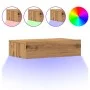 Mueble de TV con luces LED roble artisan 60x35x15,5 cm de , Muebles TV - Ref: Foro24-856345, Precio: 45,45 €, Descuento: %
