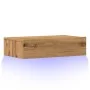 Mueble de TV con luces LED roble artisan 60x35x15,5 cm de , Muebles TV - Ref: Foro24-856345, Precio: 45,45 €, Descuento: %