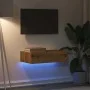 Mueble de TV con luces LED roble artisan 60x35x15,5 cm de , Muebles TV - Ref: Foro24-856345, Precio: 45,45 €, Descuento: %