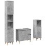 Set muebles de baño 2 piezas madera contrachapada gris hormigón de , Muebles de baño - Ref: Foro24-3324945, Precio: 163,53 €,...