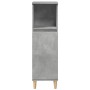 Set muebles de baño 2 piezas madera contrachapada gris hormigón de , Muebles de baño - Ref: Foro24-3324947, Precio: 152,31 €,...