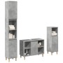 Set muebles de baño 2 piezas madera contrachapada gris hormigón de , Muebles de baño - Ref: Foro24-3324951, Precio: 164,21 €,...