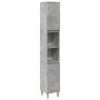 Set muebles de baño 2 piezas madera contrachapada gris hormigón de , Muebles de baño - Ref: Foro24-3324951, Precio: 164,21 €,...