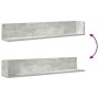 Estantes de pared 2 uds madera gris hormigón 100x16,5x16,5 cm de , Estantes y estanterías - Ref: Foro24-860043, Precio: 36,30...