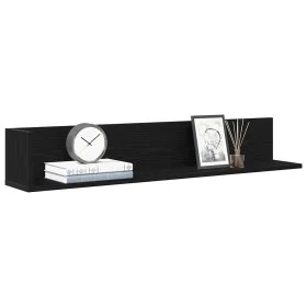 Estantes de pared 2 uds madera ingeniería negro 100x16,5x16,5cm de , Estantes y estanterías - Ref: Foro24-860041, Precio: 34,...