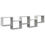 Estante cubo de pared 5 compartimentos madera gris hormigón de , Estantes y estanterías - Ref: Foro24-859998, Precio: 52,37 €...