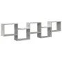 Estante cubo de pared 5 compartimentos madera gris hormigón de , Estantes y estanterías - Ref: Foro24-859998, Precio: 51,43 €...
