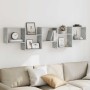 Estante cubo de pared 5 compartimentos madera gris hormigón de , Estantes y estanterías - Ref: Foro24-859998, Precio: 52,37 €...
