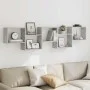 Estante cubo de pared 5 compartimentos madera gris hormigón de , Estantes y estanterías - Ref: Foro24-859998, Precio: 51,43 €...