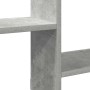 Estante cubo de pared 5 compartimentos madera gris hormigón de , Estantes y estanterías - Ref: Foro24-859998, Precio: 52,37 €...