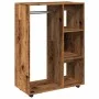 Armario madera de ingeniería madera envejecida 80x40x110 cm de , Armarios roperos - Ref: Foro24-856668, Precio: 95,36 €, Desc...