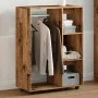 Armario madera de ingeniería madera envejecida 80x40x110 cm de , Armarios roperos - Ref: Foro24-856668, Precio: 95,36 €, Desc...