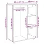 Armario madera de ingeniería madera envejecida 80x40x110 cm de , Armarios roperos - Ref: Foro24-856668, Precio: 95,36 €, Desc...