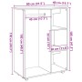 Armario madera de ingeniería madera envejecida 80x40x110 cm de , Armarios roperos - Ref: Foro24-856668, Precio: 99,24 €, Desc...