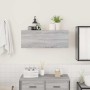 Armario de pared baño madera ingeniería gris Sonoma 80x25x30 cm de , Tocadores de baño - Ref: Foro24-860081, Precio: 55,95 €,...