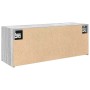 Armario de pared baño madera ingeniería gris Sonoma 80x25x30 cm de , Tocadores de baño - Ref: Foro24-860081, Precio: 55,95 €,...