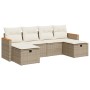 Juego de sofás jardín con cojines 6 pzas ratán sintético beige de , Conjuntos de jardín - Ref: Foro24-3325943, Precio: 422,81...