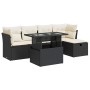 Set de sofás de jardín 6 piezas y cojines ratán sintético negro de , Conjuntos de jardín - Ref: Foro24-3327766, Precio: 390,6...