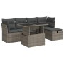 Set de muebles de jardín 6 pzas y cojines ratán sintético gris de , Conjuntos de jardín - Ref: Foro24-3327770, Precio: 397,99...
