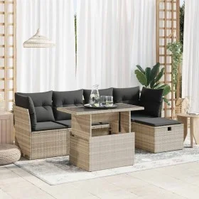 Set de sofás de jardín 6 pzas y cojines ratán sintético gris de , Conjuntos de jardín - Ref: Foro24-3327772, Precio: 453,10 €...