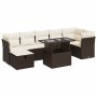 Set sofás de jardín 8 piezas y cojines ratán sintético marrón de , Conjuntos de jardín - Ref: Foro24-3327793, Precio: 543,45 ...