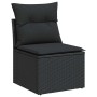 Set de sofás de jardín 7 pzas con cojines ratán sintético negro de , Conjuntos de jardín - Ref: Foro24-3327815, Precio: 524,2...